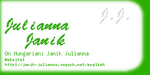 julianna janik business card